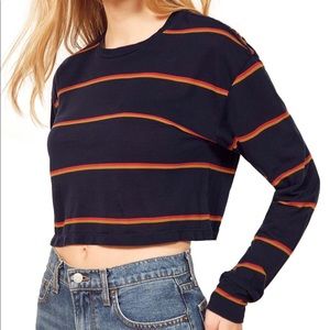 NWT Reformation Chloe Striped Top